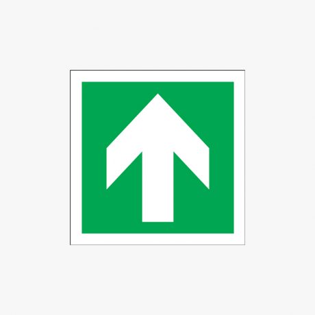 150x150mm Arrow Up Self Adhesive Plastic Signs