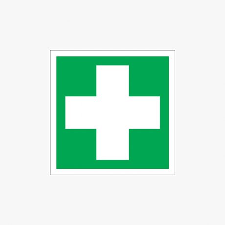 300x300mm First Aid (Symbols) Self Adhesive Plastic Signs