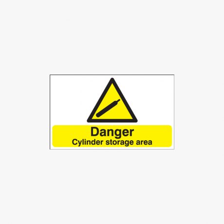 300x500mm Danger Cylinder Storage Area Plastic Signs