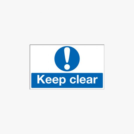 75x600mm Keep Clear Plastic Signs