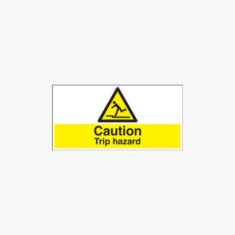 150x300mm Caution Trip Hazard Plastic Signs
