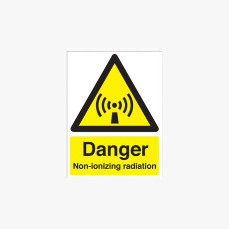 400x300mm Danger Non-Ionizing Radiation Plastic Signs