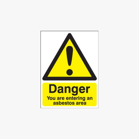 400x300mm Danger You Are Entering An Self Adhesive Plastic Signs