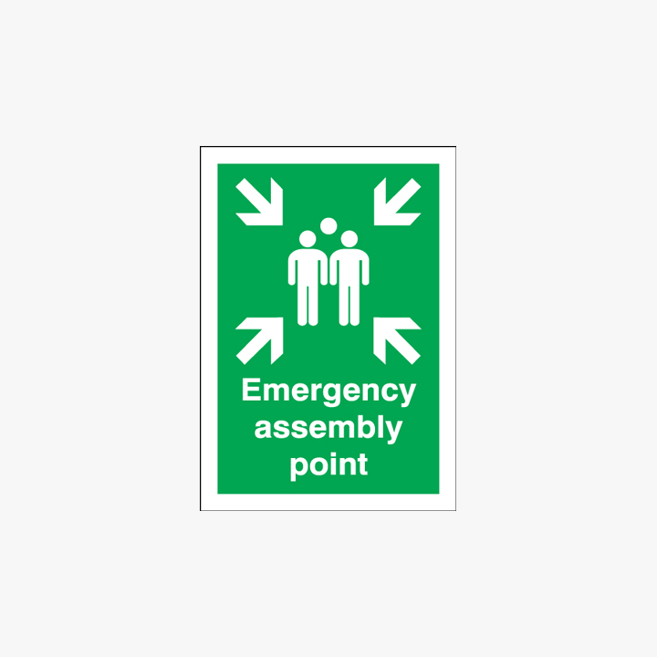 A1 Emergency Assembly Point Self Adhesive Plastic Signs