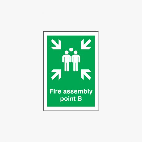 A1 Fire Assembly Point B Self Adhesive Plastic Signs