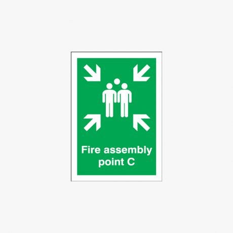 A1 Fire Assembly Point C Self Adhesive Plastic Signs