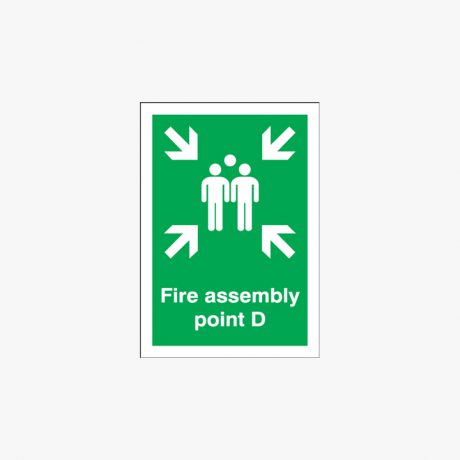 A1 Fire Assembly Point D Self Adhesive Plastic Signs