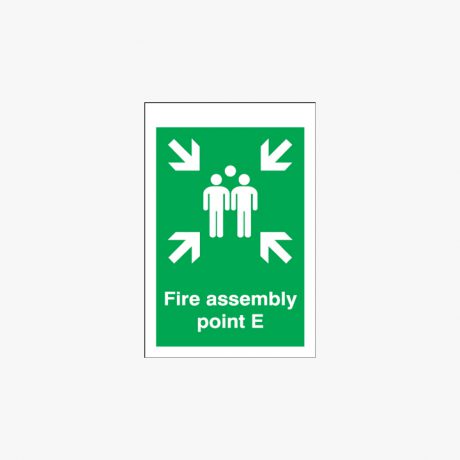 A1 Fire Assembly Point E Self Adhesive Plastic Signs