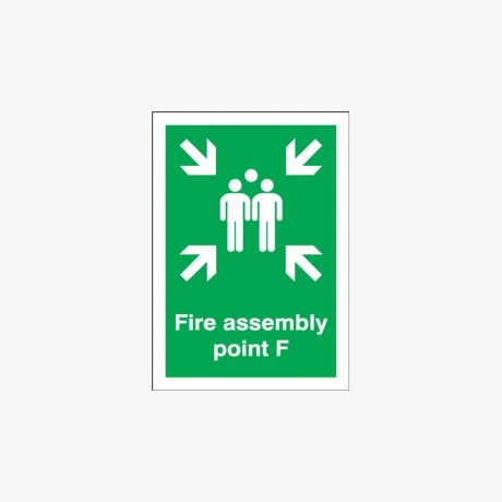 A1 Fire Assembly Point F Self Adhesive Plastic Signs