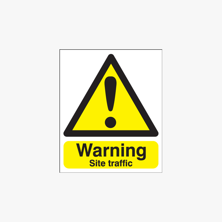 400x300mm Warning Site Traffic Plastic Signs Safety Sign UK