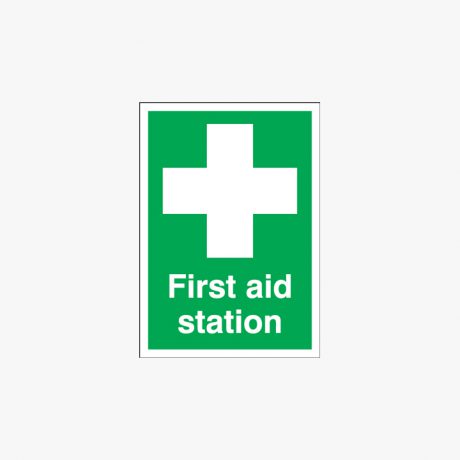 A1 First Aid Station Self Adhesive Plastic Signs