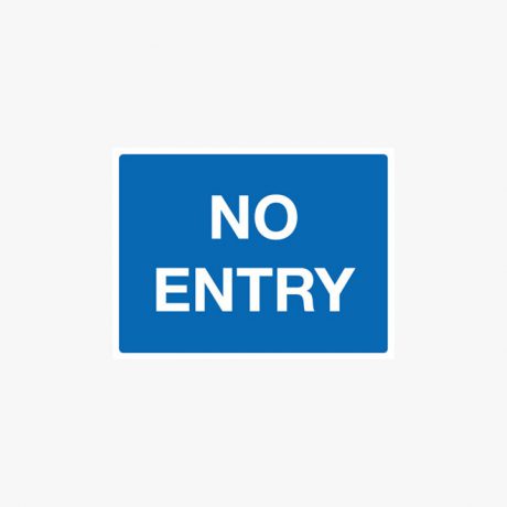 Aluminium 450x600mm No Entry Class 1 Reflective Post Fitting Signs