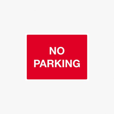 Aluminium 450x600mm No Parking Class 1 Reflective Post Fitting Signs