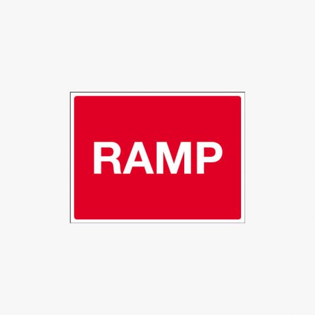 Aluminium 450x600mm Ramp Class 2 Reflective Post Fitting Signs