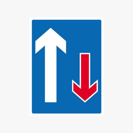 Aluminium 600x450mm Priority To Vehicles Post Fitting Signs