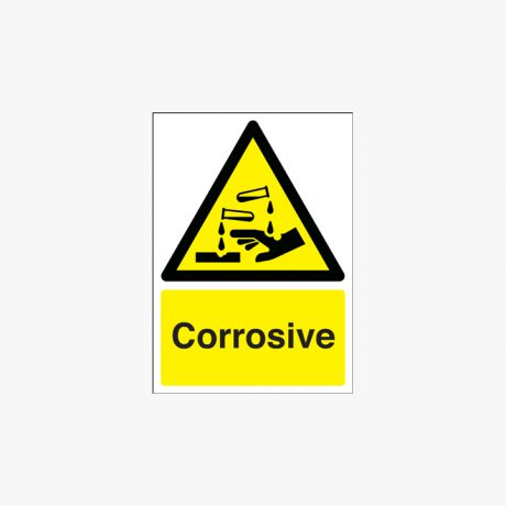 350x250mm Corrosive Plastic Signs