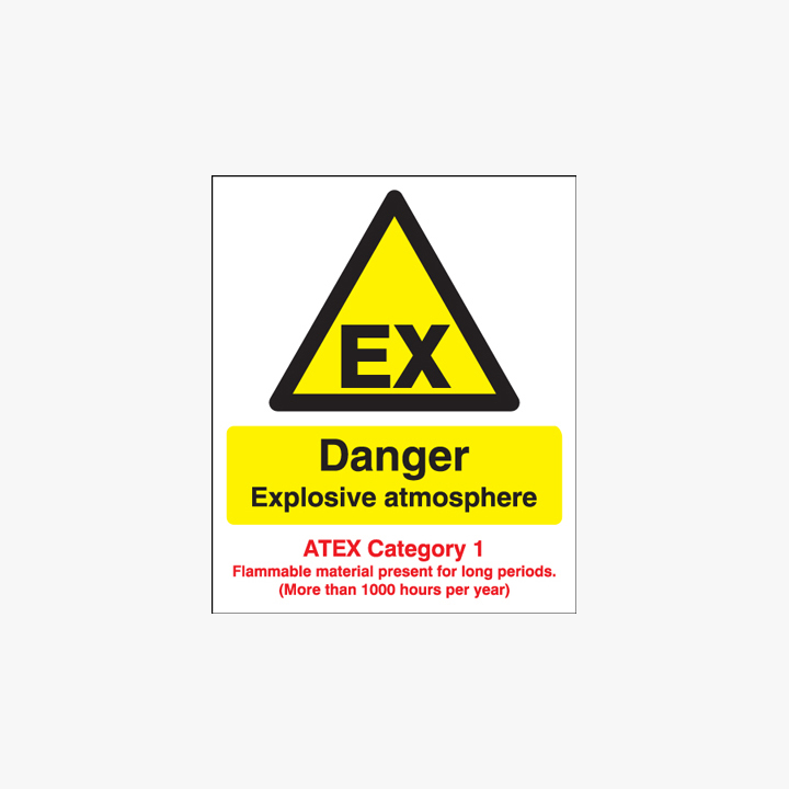 Self Adhesive Waterproof Vinyl Stickers Warning Sign 4 x  EXPLOSIVE MATERIAL