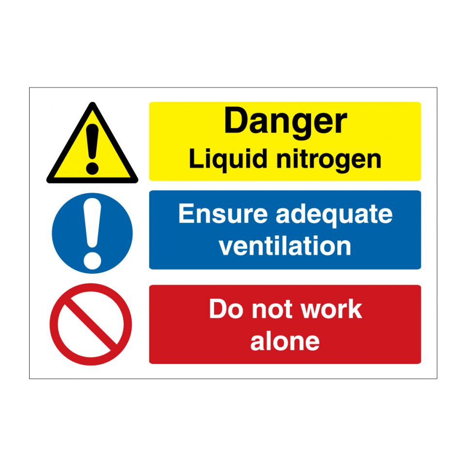 Liquid Nitrogen Signs | Hazardous Substance Signs | Safety Sign UK