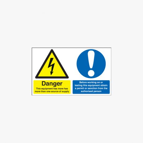 300x500mm Danger This Equipment Has More Plastic Signs