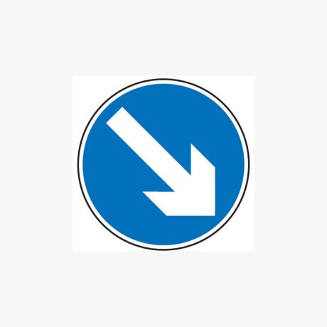 Dia Class 2 Keep Right Post Mount Post Fitting Signs