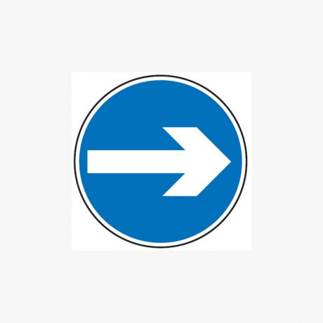 Dia Class 2 Keep Right Post Mount Post Fitting Signs