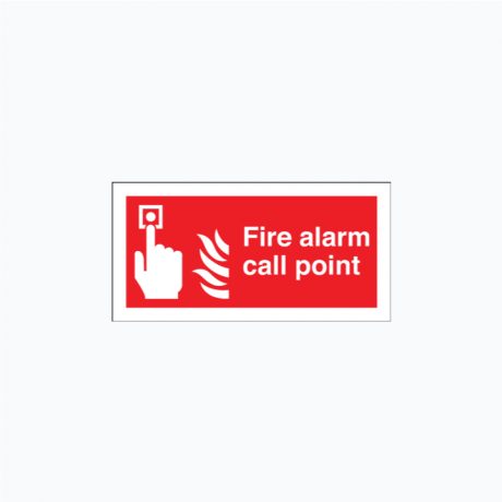Fire Alarm Call Point Plastic Sign 200 mm x 100 mm