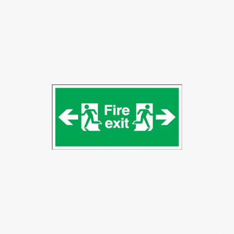 Fire Exit Arrow Left and Right Signs