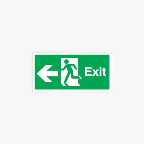Fire Exit Running Man Left Signs