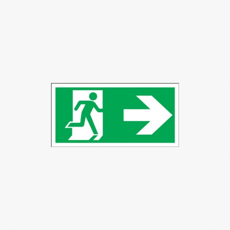Fire Exit Running Man Right Signs