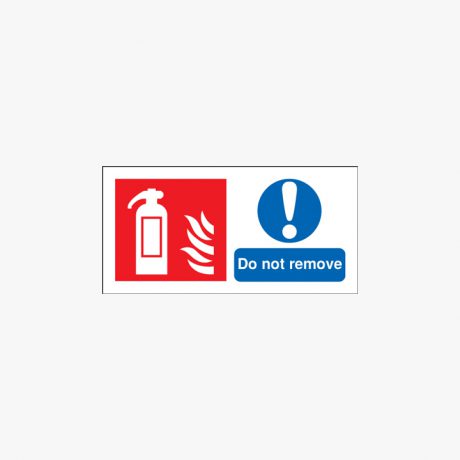 Fire Extinguisher Symbol & Flame Plastic 100x200mm Signs