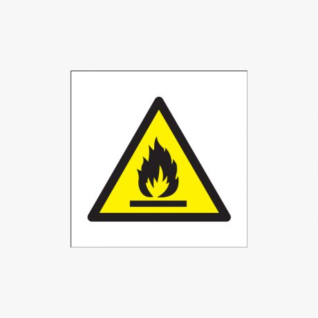 Flammable (Symbols) Plastic 300x300mm Signs
