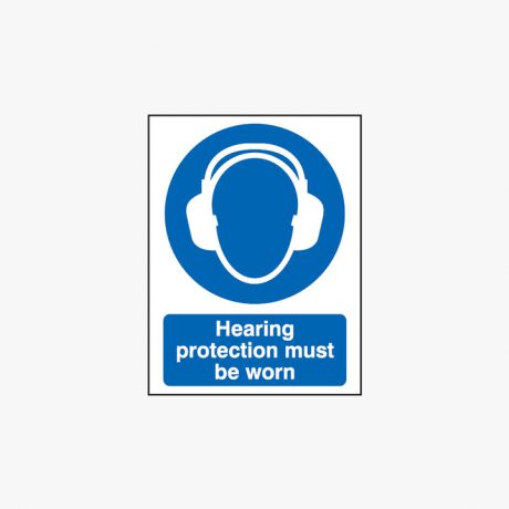 Hearing Protection Must Be Worn Plastic 300x400mm Signs