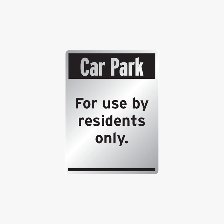 Aluminium 400x300mm Security Please Report Any Signs