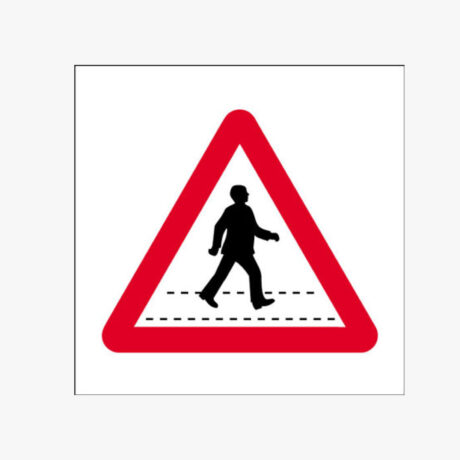 Pedestrian Crossing Traffic Sign 600 x 600mm