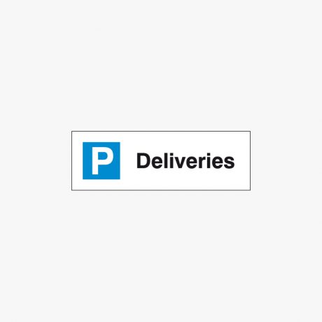 Plastic 200x600mm Deliveries Signs