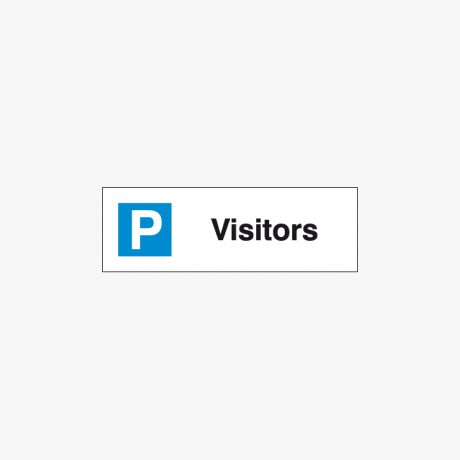 Plastic 200x600mm Visitors Signs