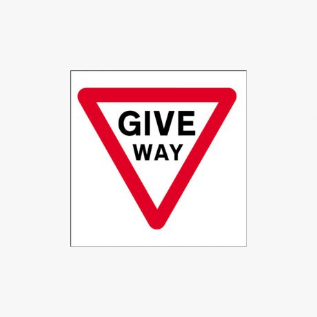 Plastic 450x450mm Give Way Traffic Sign Signs