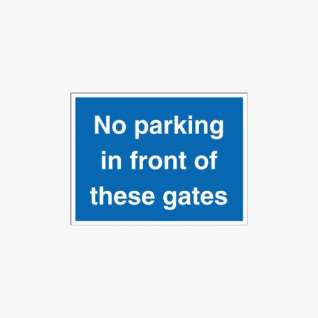 Plastic 450x600mm No Parking In Front Of These Signs