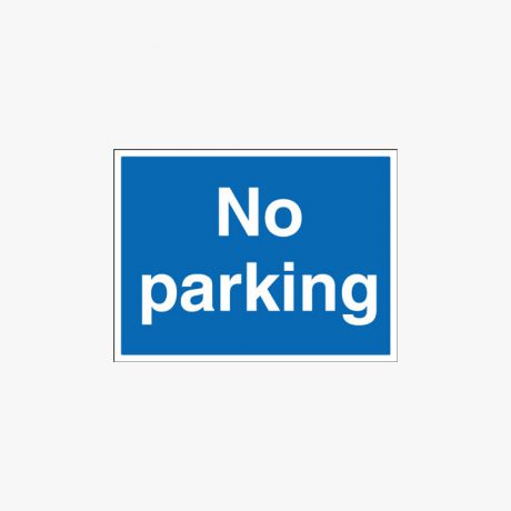 Plastic 450x600mm No Parking Signs