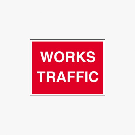 Plastic 450x600mm Works Traffic Signs