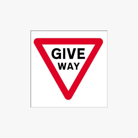 Plastic 600x600mm Give Way Traffic Sign Signs