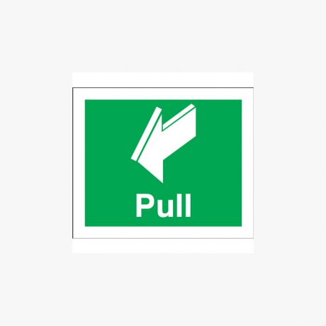 Pull Self Adhesive Plastic 150x50mm Signs
