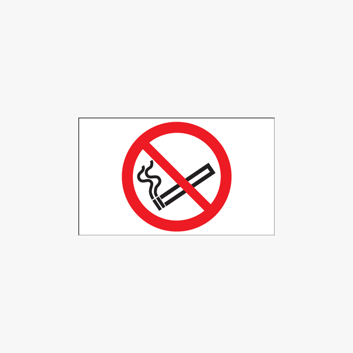 Plastic 100x200mm No Smoking Signs