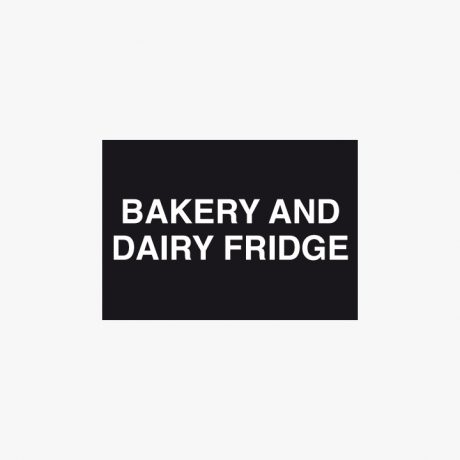 Plastic 210x148mm (A5) Bakery And Dairy Fridge Signs