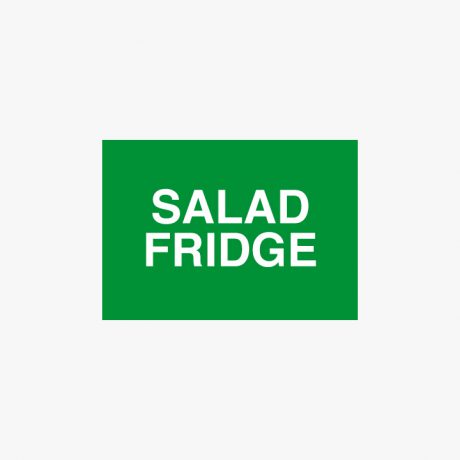 Plastic 210x148mm (A5) Salad Fridge Signs