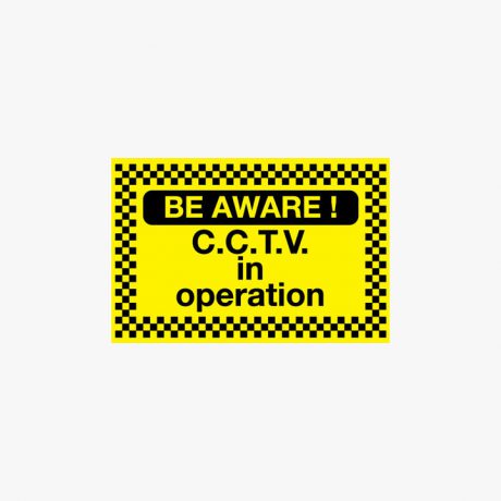 Plastic 400x600mm Be Aware! Cctv In Operation Signs
