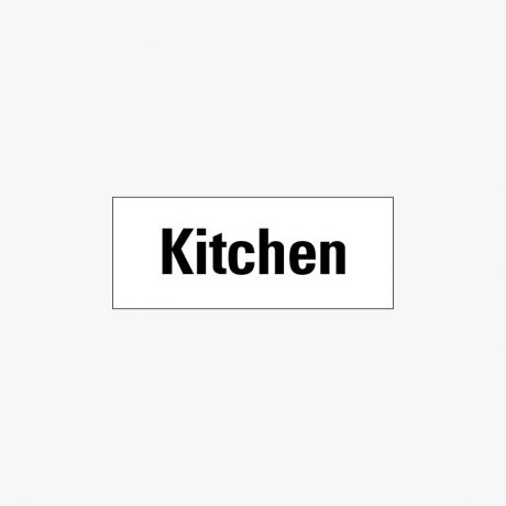 Self Adhesive 80x200mm Kitchen Signs