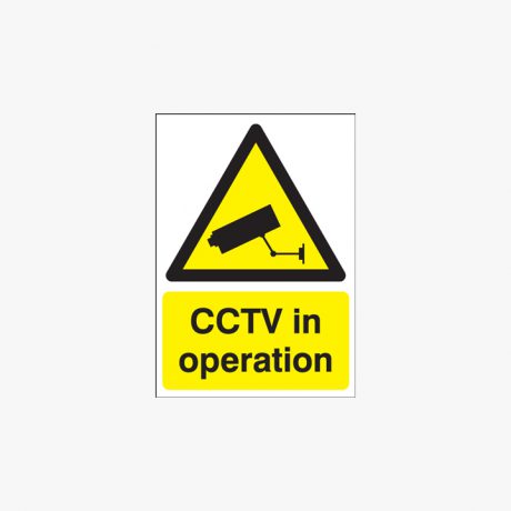 Self Adhesive Plastic A1 Cctv In Operation Signs
