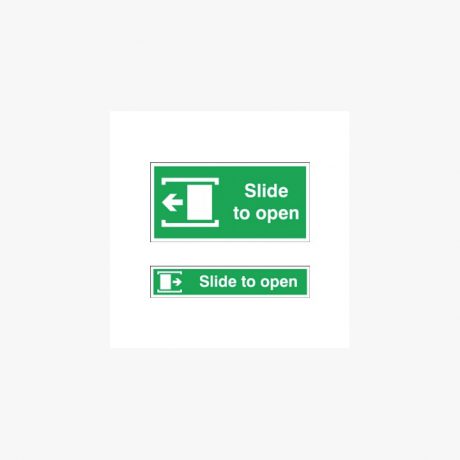 Slide To Open Signs