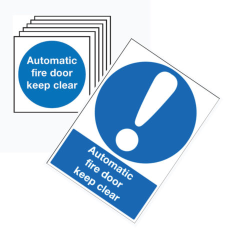 Fire Door Keep Clear Signs